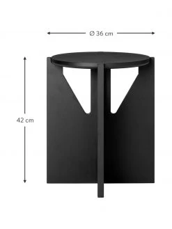 Kristina Dam Beistelltisch Future aus Eichenholz in Schwarz, Ø 36 x H 42 cm 8 Kristina Dam Beistelltisch Future aus Eichenholz in Schwarz, Ø 36 x H 42 cm -Flur & Diele Verkäufe Beistelltisch Future aus Eichenholz in Schwarz 2