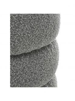 Westwing Collection Bouclé-Hocker Alto in Grau, Ø 42 x H 47 cm -Flur & Diele Verkäufe Boucle Hocker Alto in Grau 5