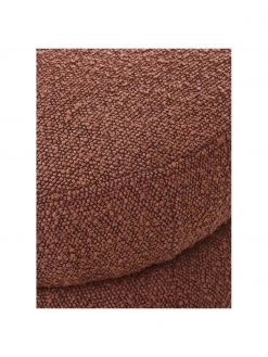 Westwing Collection Bouclé-Hocker Alto in Rostrot, Ø 42 x H 47 cm -Flur & Diele Verkäufe Boucle Hocker Alto in Rostrot 5