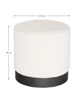 Westwing Collection Bouclé-Hocker Orchid in Cremeweiß, Ø 38 x H 38 cm 8 Westwing Collection Bouclé-Hocker Orchid in Cremeweiß, Ø 38 x H 38 cm -Flur & Diele Verkäufe Boucle Hocker Orchid in Cremeweiss 2