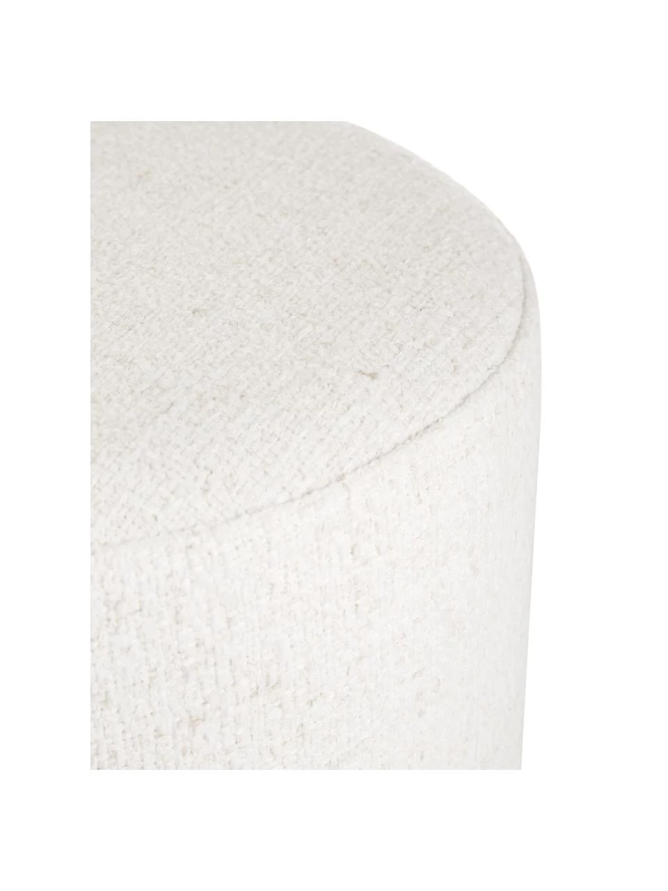 Westwing Collection Bouclé-Hocker Orchid in Cremeweiß, Ø 38 x H 38 cm 5 Westwing Collection Bouclé-Hocker Orchid in Cremeweiß, Ø 38 x H 38 cm – Bild 5