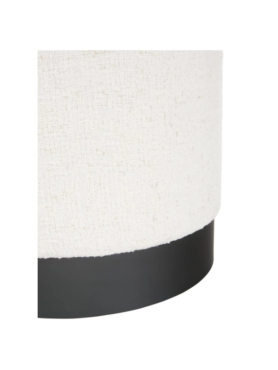 Westwing Collection Bouclé-Hocker Orchid in Cremeweiß, Ø 38 x H 38 cm 6 Westwing Collection Bouclé-Hocker Orchid in Cremeweiß, Ø 38 x H 38 cm – Bild 6