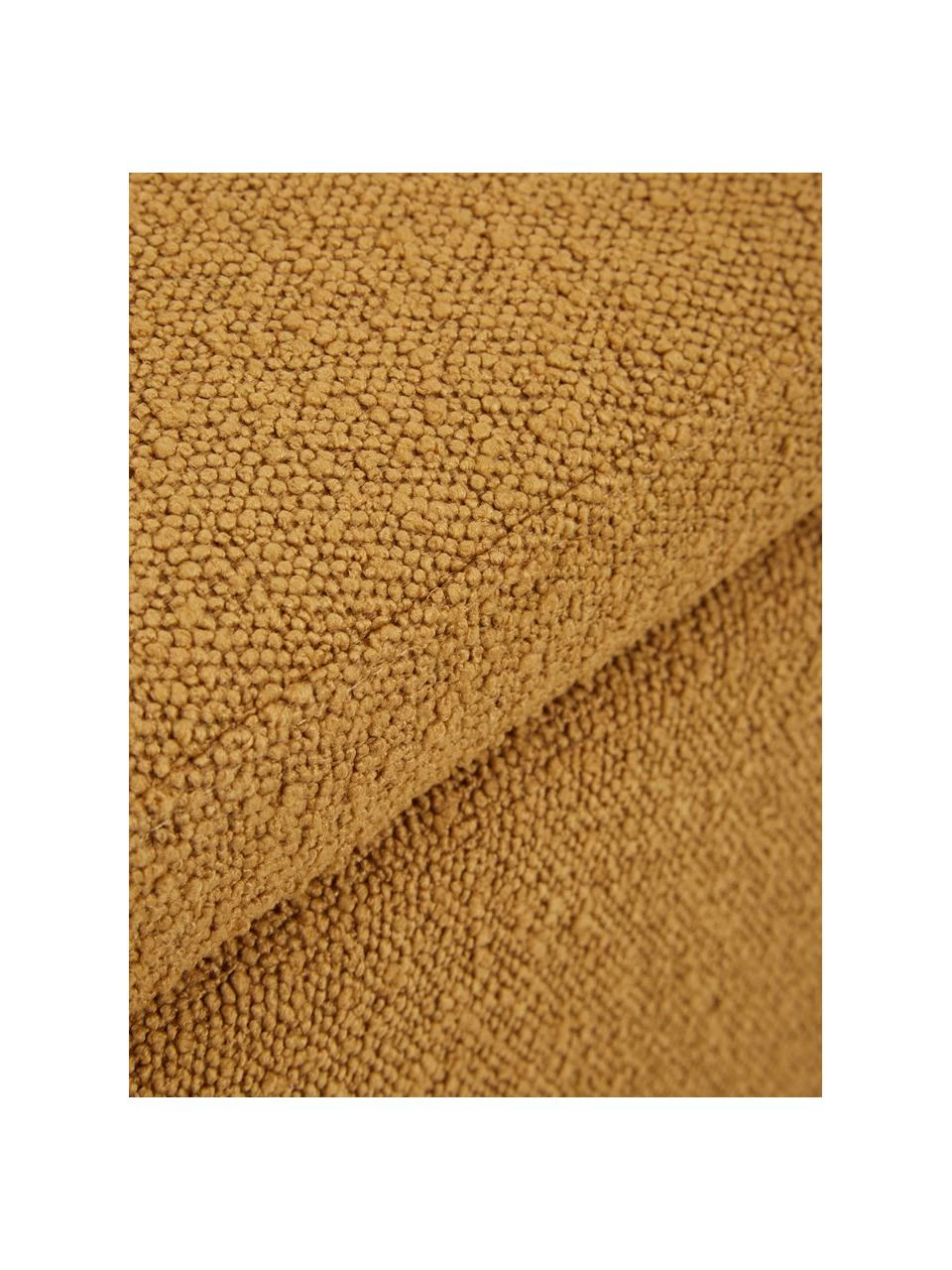 Westwing Collection Bouclé-Hocker Winou mit Stauraum in Senfgelb, B 50 x H 48 cm 6 Westwing Collection Bouclé-Hocker Winou mit Stauraum in Senfgelb, B 50 x H 48 cm – Bild 6