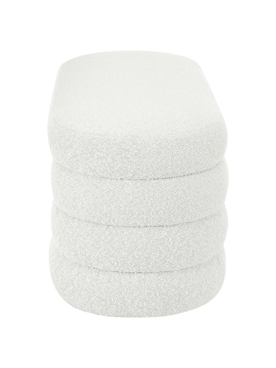 Westwing Collection Bouclé-Polsterbank Alto in Cremeweiß, B 110 x H 47 cm 6 Westwing Collection Bouclé-Polsterbank Alto in Cremeweiß, B 110 x H 47 cm – Bild 6