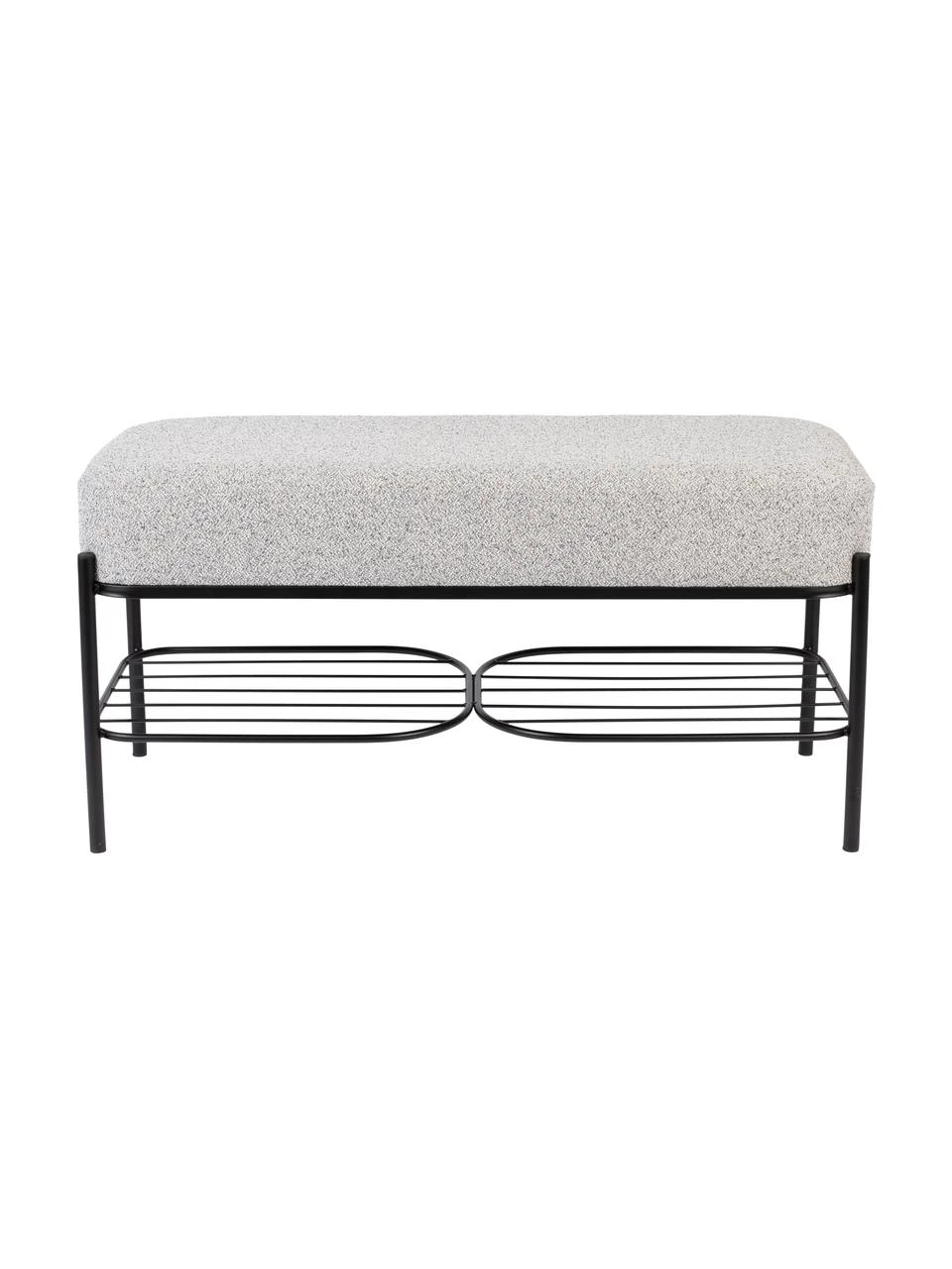 Bouclé-Polsterbank Milou mit Ablagefläche, B 90 x H 45 cm 4 Bouclé-Polsterbank Milou mit Ablagefläche, B 90 x H 45 cm – Bild 4