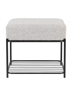 Bouclé-Polsterhocker Milou mit Ablagefläche, B 50 x H 45 cm -Flur & Diele Verkäufe Boucle Polsterhocker Milou mit Ablageflache 3