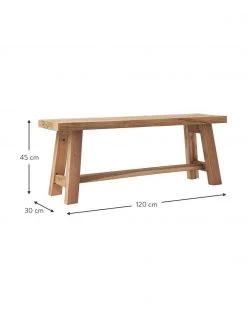 Westwing Collection Deko-Bank Lawas aus Teakholz, B 120 x H 45 cm -Flur & Diele Verkäufe Deko Bank Lawas aus Teakholz 8