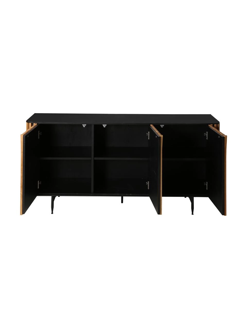 Design-Sideboard Linea mit Türen und Eichenholzfurnier, B 159 x H 74 cm 5 Design-Sideboard Linea mit Türen und Eichenholzfurnier, B 159 x H 74 cm – Bild 5