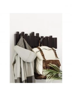 Umbra Designer Garderobenleiste Quan in Braun, B 48 x H 18 cm -Flur & Diele Verkäufe Designer Garderobenleiste Quan in Braun 2