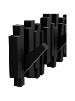 Umbra Designer Garderobenleiste Quan in Schwarz, B 48 x H 18 cm -Flur & Diele Verkäufe Designer Garderobenleiste Quan in Schwarz 4