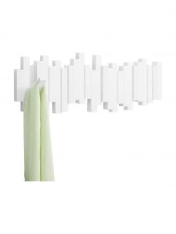 Umbra Designer Garderobenleiste Quan in Weiß, B 48 x H 18 cm -Flur & Diele Verkäufe Designer Garderobenleiste Quan in Weiss 4