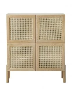 Westwing Collection Eichenholz-Highboard Jolie mit Wiener Geflecht, B 106 x H 127 cm 10 Westwing Collection Eichenholz-Highboard Jolie mit Wiener Geflecht, B 106 x H 127 cm -Flur & Diele Verkäufe Eichenholz Highboard Jolie mit Wiener Geflecht 4