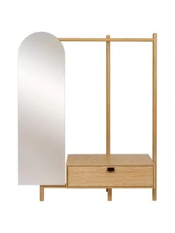 Woodman Garderobe Entry aus Eichenholz mit Spiegel, B 149 x H 180 cmNur noch wenige verfügbar