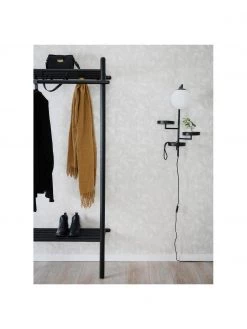 Rowico Garderobe Milford aus Eichenholz in Schwarz, B 91 x H 181 cm -Flur & Diele Verkäufe Garderobe Milford aus Eichenholz in Schwarz 3
