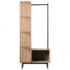 Garderobe Okayama aus Eichenholz, B 80 x H 175 cm