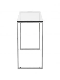 Glas-Konsole Katrine mit silberfarbenen Gestell, B 110 x H 76 cm -Flur & Diele Verkäufe Glas Konsole Katrine mit silberfarbenen Gestell 4