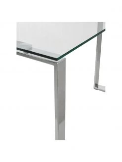 Glas-Konsole Katrine mit silberfarbenen Gestell, B 110 x H 76 cm -Flur & Diele Verkäufe Glas Konsole Katrine mit silberfarbenen Gestell 5