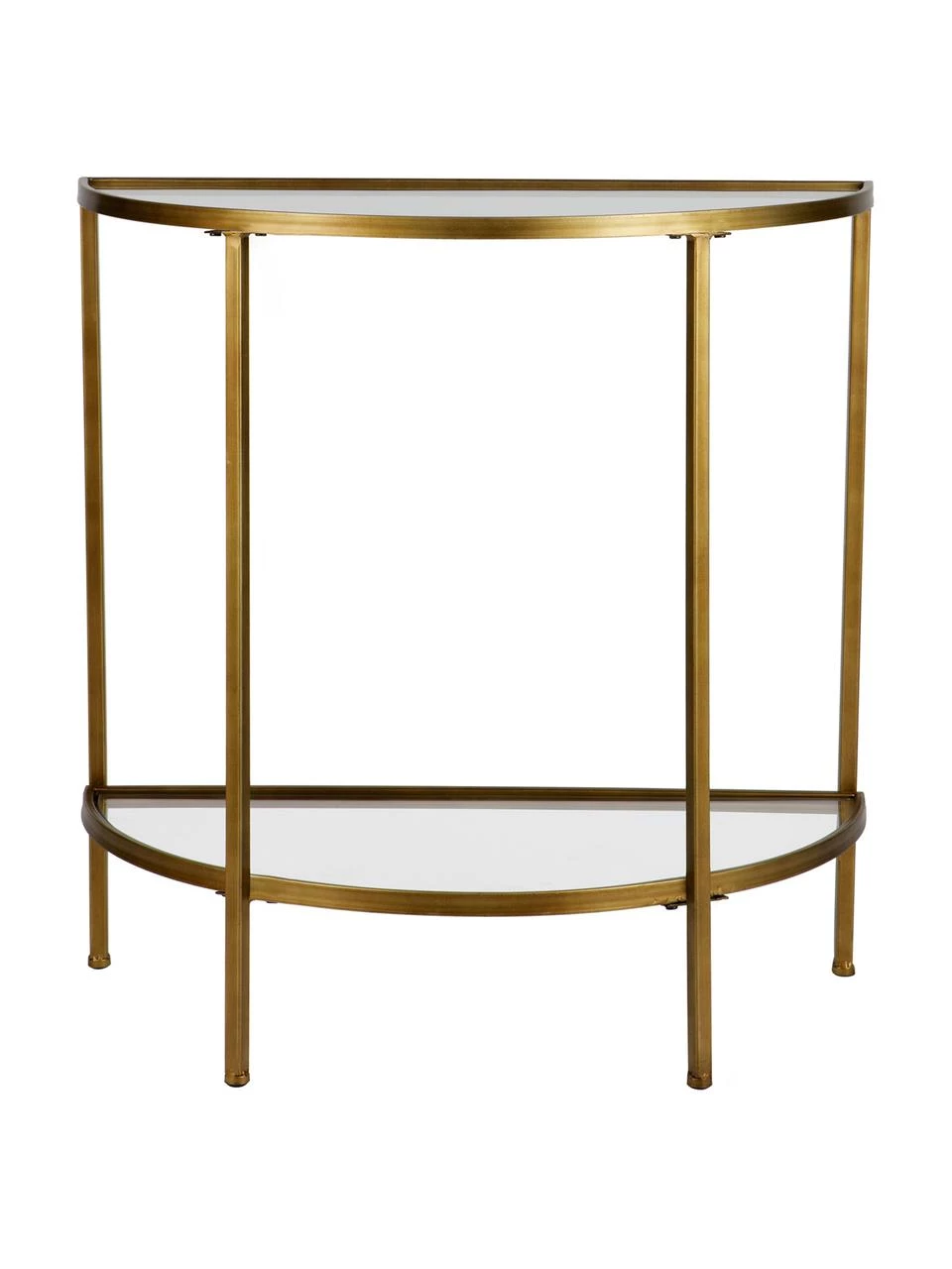 Halbrunde Glas-Konsole Goddess mit Antik-Finish, B 76 x H 75 cm 4 Halbrunde Glas-Konsole Goddess mit Antik-Finish, B 76 x H 75 cm – Bild 4