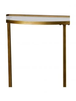 Halbrunde Glas-Konsole Goddess mit Antik-Finish, B 76 x H 75 cm 9 Halbrunde Glas-Konsole Goddess mit Antik-Finish, B 76 x H 75 cm -Flur & Diele Verkäufe Halbrunde Glas Konsole Goddess mit Antik Finish 4