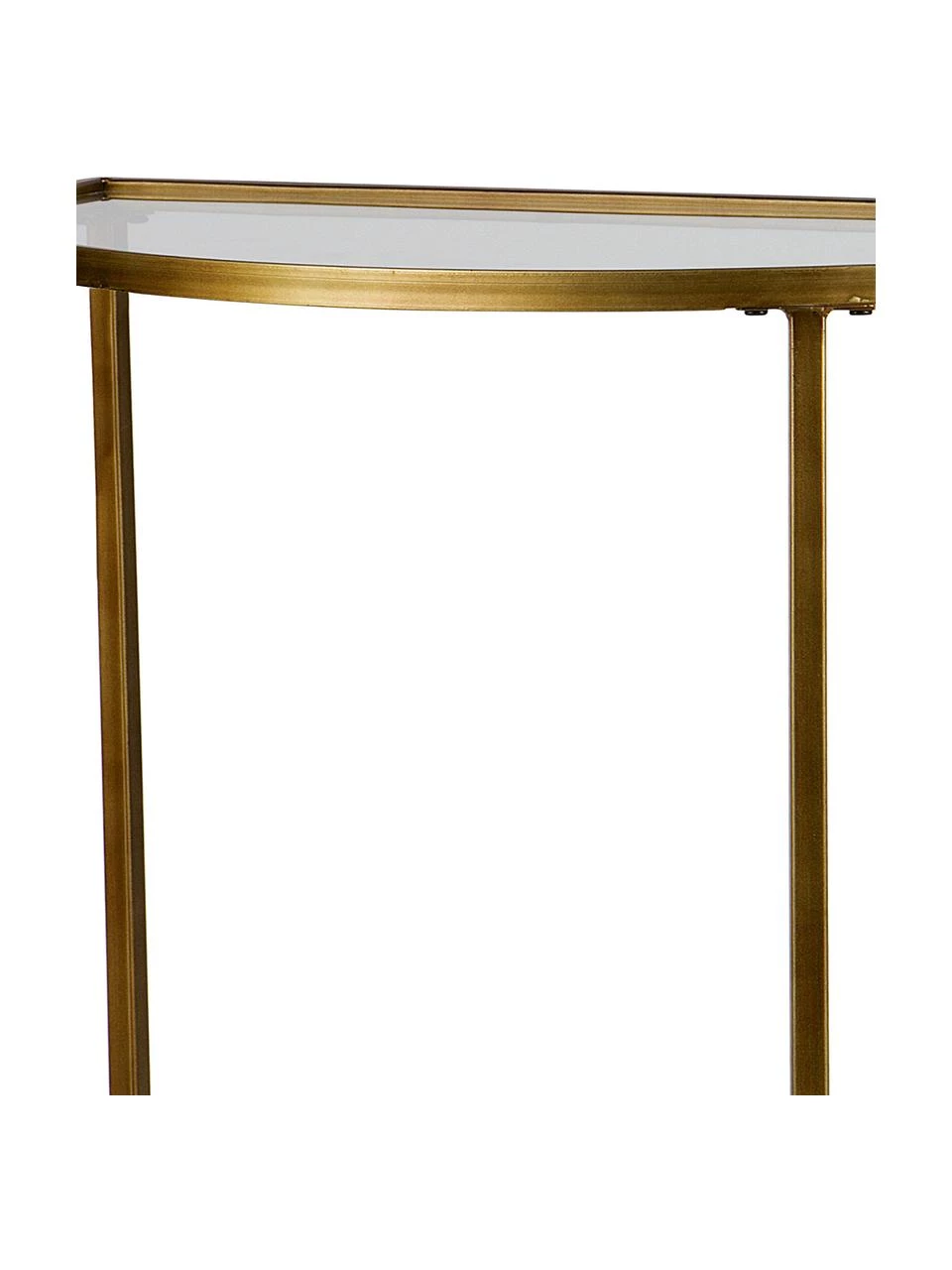 Halbrunde Glas-Konsole Goddess mit Antik-Finish, B 76 x H 75 cm 5 Halbrunde Glas-Konsole Goddess mit Antik-Finish, B 76 x H 75 cm – Bild 5