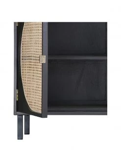 HKliving Handgemachtes Sideboard Lizzie aus Sungkai-Holz mit Wiener-Geflecht, B 160 x H 81 cm -Flur & Diele Verkäufe Handgemachtes Sideboard Lizzie aus Sungkai Holz mit Wiener Geflecht 5