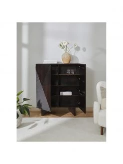 Westwing Collection Highboard Louis aus massivem Mangoholz mit Türen, B 100 x H 120 cm -Flur & Diele Verkäufe Highboard Louis aus massivem Mangoholz mit Turen 2