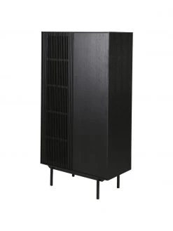 Highboard Mojo mit geriffelter Front, B 80 x H 150 cm -Flur & Diele Verkäufe Highboard Mojo mit geriffelter Front 4