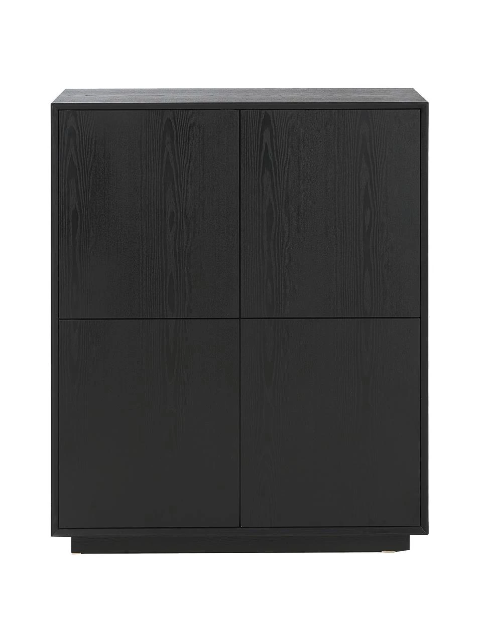 Westwing Collection Highboard Noel aus Eschenholzfurnier in Schwarz, B 100 x H 120 cm 6 Westwing Collection Highboard Noel aus Eschenholzfurnier in Schwarz, B 100 x H 120 cm – Bild 6