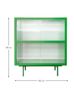 HKliving Highboard Oli mit Glas-Schiebetüren, B 80 x H 89 cm -Flur & Diele Verkäufe Highboard Oli mit Glas Schiebeturen 8