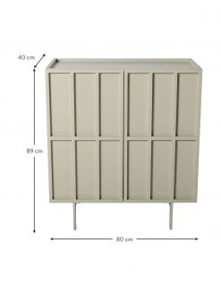 HKliving Highboard Pebble in Beige, B 80 x H 89 cm 8 HKliving Highboard Pebble in Beige, B 80 x H 89 cm -Flur & Diele Verkäufe Highboard Pebble in Beige 2