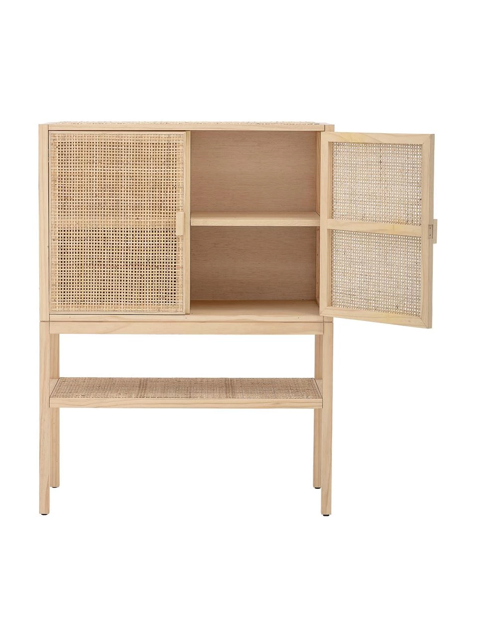 Bloomingville Highboard Sanna aus Kiefernholz/Rattan in Hellbraun, B 90 x H 120 cm 5 Bloomingville Highboard Sanna aus Kiefernholz/Rattan in Hellbraun, B 90 x H 120 cm – Bild 5