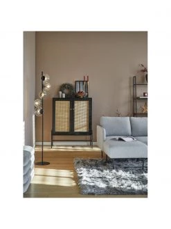 Westwing Collection Highboard Vienna mit Wiener Geflecht in Schwarz, B 100 x H 120 cm -Flur & Diele Verkäufe Highboard Vienna mit Wiener Geflecht in Schwarz 2