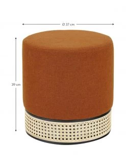 Westwing Collection Hocker Mara in Terrakotta mit Wiener Geflecht, Ø 37 x H 39 cm 8 Westwing Collection Hocker Mara in Terrakotta mit Wiener Geflecht, Ø 37 x H 39 cm -Flur & Diele Verkäufe Hocker Mara in Terrakotta mit Wiener Geflecht 2