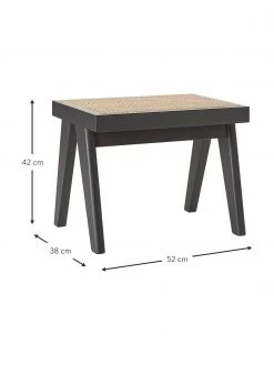 Westwing Collection Hocker Sissi mit Wiener Geflecht, B 52 x H 42 cm -Flur & Diele Verkäufe Hocker Sissi mit Wiener Geflecht 3