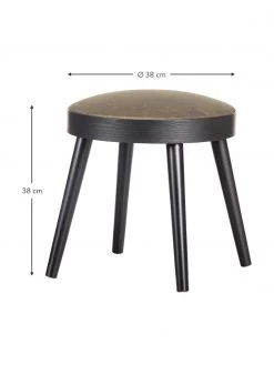 Hocker/Beistelltisch Laurie mit abnehmbaren Samt-Sitzkissen, Ø 38 x H 38 cm -Flur & Diele Verkäufe HockerBeistelltisch Laurie mit abnehmbaren Samt Sitzkissen 7