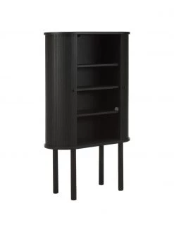 Westwing Collection Holz-Highboard Calary mit geriffelter Front, B 75 x H 130 cm -Flur & Diele Verkäufe Holz Highboard Calary mit geriffelter Front 10