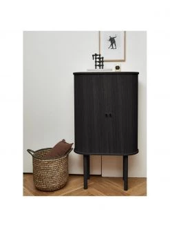 Westwing Collection Holz-Highboard Calary mit geriffelter Front, B 75 x H 130 cm -Flur & Diele Verkäufe Holz Highboard Calary mit geriffelter Front 8