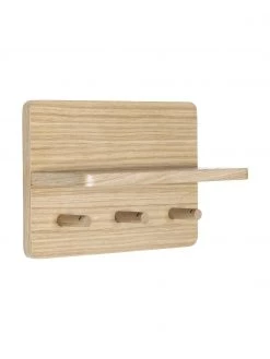 Hübsch Holz-Wandgarderobe Space, B 30 x H 20 cm