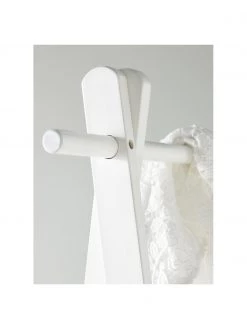 Kleiderständer Cloe aus Eichenholz in Weiß, B 91 x H 159 cm -Flur & Diele Verkäufe Kleiderstander Cloe aus Eichenholz in Weiss 2