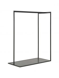 Westwing Collection Kleiderstange Pacey in Schwarz mit Marmor-Optik, B 120 x H 152 cm