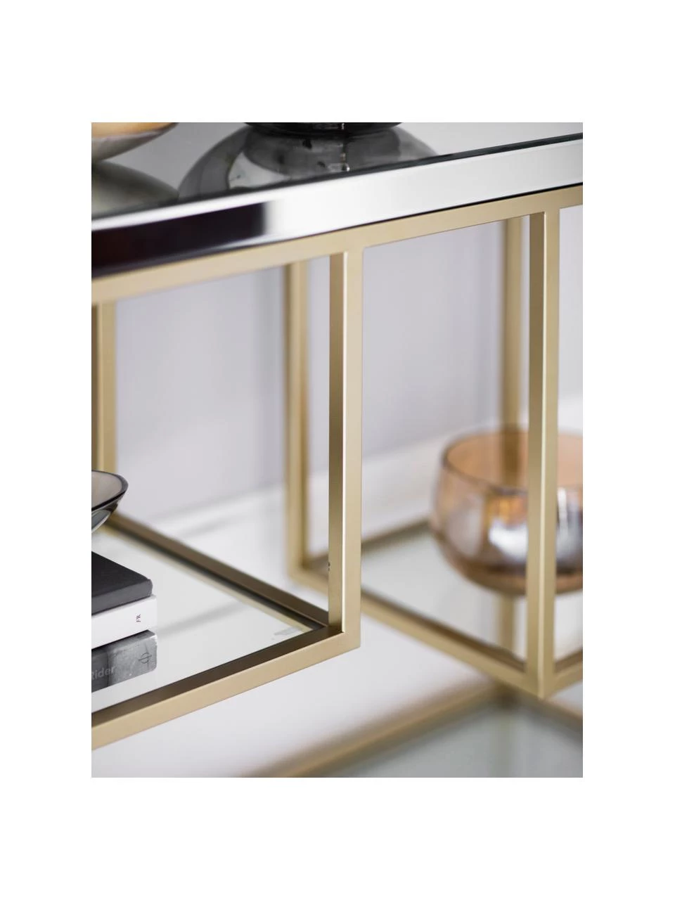 Konsole Pippard mit Glasplatten, B 120 x T 36 cm 5 Konsole Pippard mit Glasplatten, B 120 x T 36 cm – Bild 5