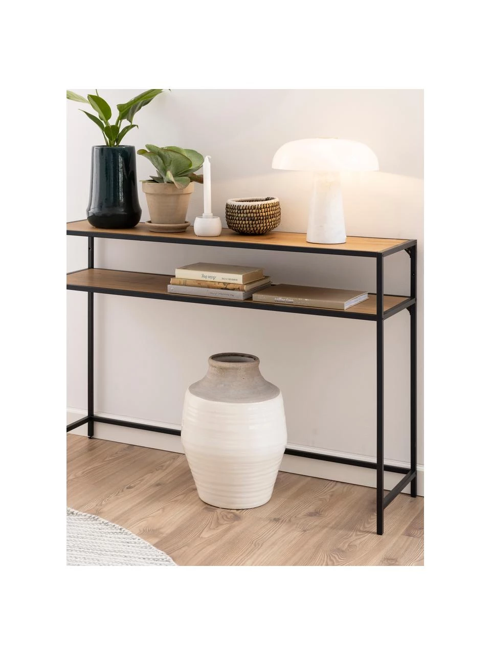 Konsole Seaford aus Holz und Metall, B 120 x H 79 cm 2 Konsole Seaford aus Holz und Metall, B 120 x H 79 cm – Bild 2