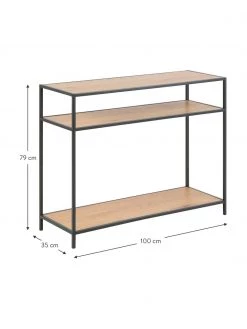 Konsole Seaford aus Holz und Metall, B 100 x T 35 cm 9 Konsole Seaford aus Holz und Metall, B 100 x T 35 cm -Flur & Diele Verkäufe Konsole Seaford aus Holz und Metall 3