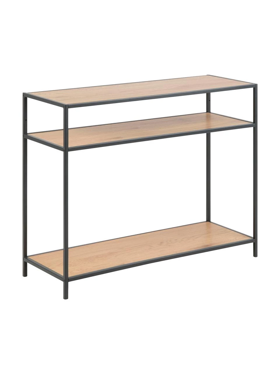 Konsole Seaford aus Holz und Metall, B 100 x T 35 cm 1 Konsole Seaford aus Holz und Metall, B 100 x T 35 cm