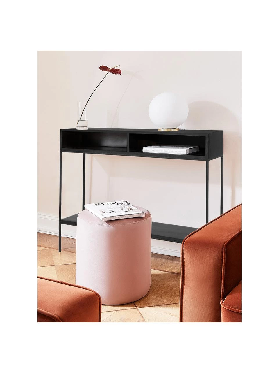 Westwing Collection Massivholz Konsole Lyle mit offenen Fächern, B 105 x H 89 cm 2 Westwing Collection Massivholz Konsole Lyle mit offenen Fächern, B 105 x H 89 cm – Bild 2