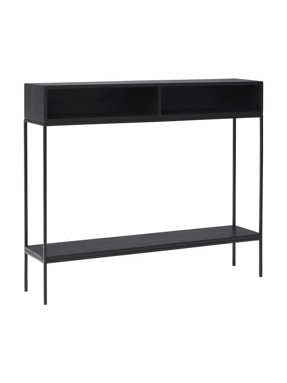 Westwing Collection Massivholz Konsole Lyle mit offenen Fächern, B 105 x H 89 cm 1 Westwing Collection Massivholz Konsole Lyle mit offenen Fächern, B 105 x H 89 cm