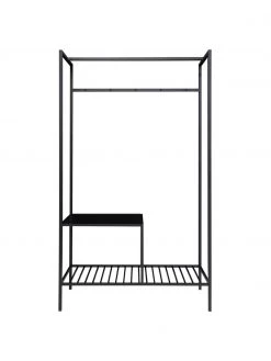 Metall-Garderobe Noel in Schwarz, B 101 x H 170 cm -Flur & Diele Verkäufe Metall Garderobe Noel in Schwarz 3