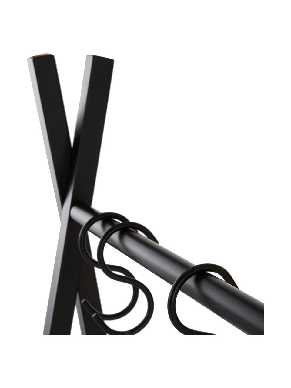 Jotex Metall-Garderobe Preston in Schwarz, B110 x H 150 cm 5 Jotex Metall-Garderobe Preston in Schwarz, B110 x H 150 cm – Bild 5