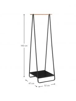 Yamazaki Metall-Kleiderständer Tower in Schwarz, B 52 x H 140 cm -Flur & Diele Verkäufe Metall Kleiderstander Tower in Schwarz 2