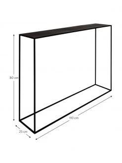 Metall-Konsole Expo in Schwarz, B 110 x T 25 cm -Flur & Diele Verkäufe Metall Konsole Expo in Schwarz 2